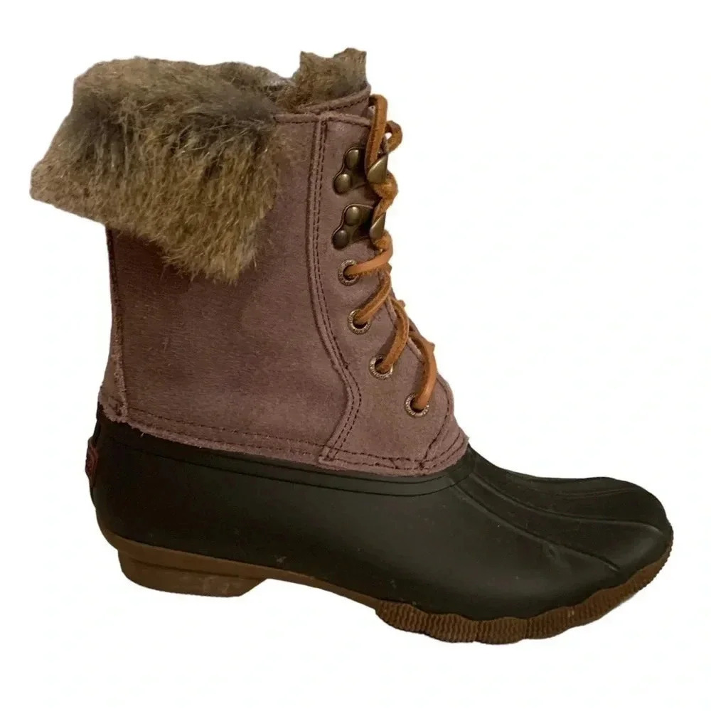 Sperry Topsider Faux Fur Duck Rainboots - Picture 6 of 9